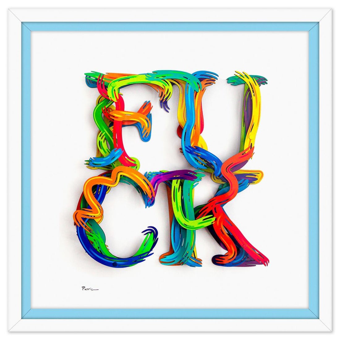 Patricia Govezensky- 3D Multilayered Woodcut "Freedom of Expression": Artist: Patricia Govezensky. Medium: 3D Multilayered Woodcut. Title: Freedom of Expression. Size: 17" x 17". Measures approx. 22" x 22" (framed). Signature: Hand Signed by the artist. Certificate of A