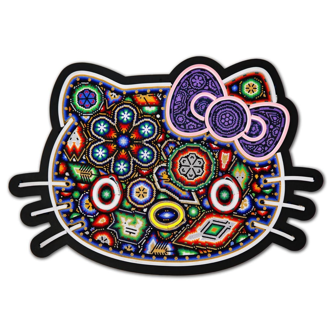 CHROMA aka Rick Wolfryd- Original Mixed Media Sculpture "Here Here Kitty" (1 of 4)