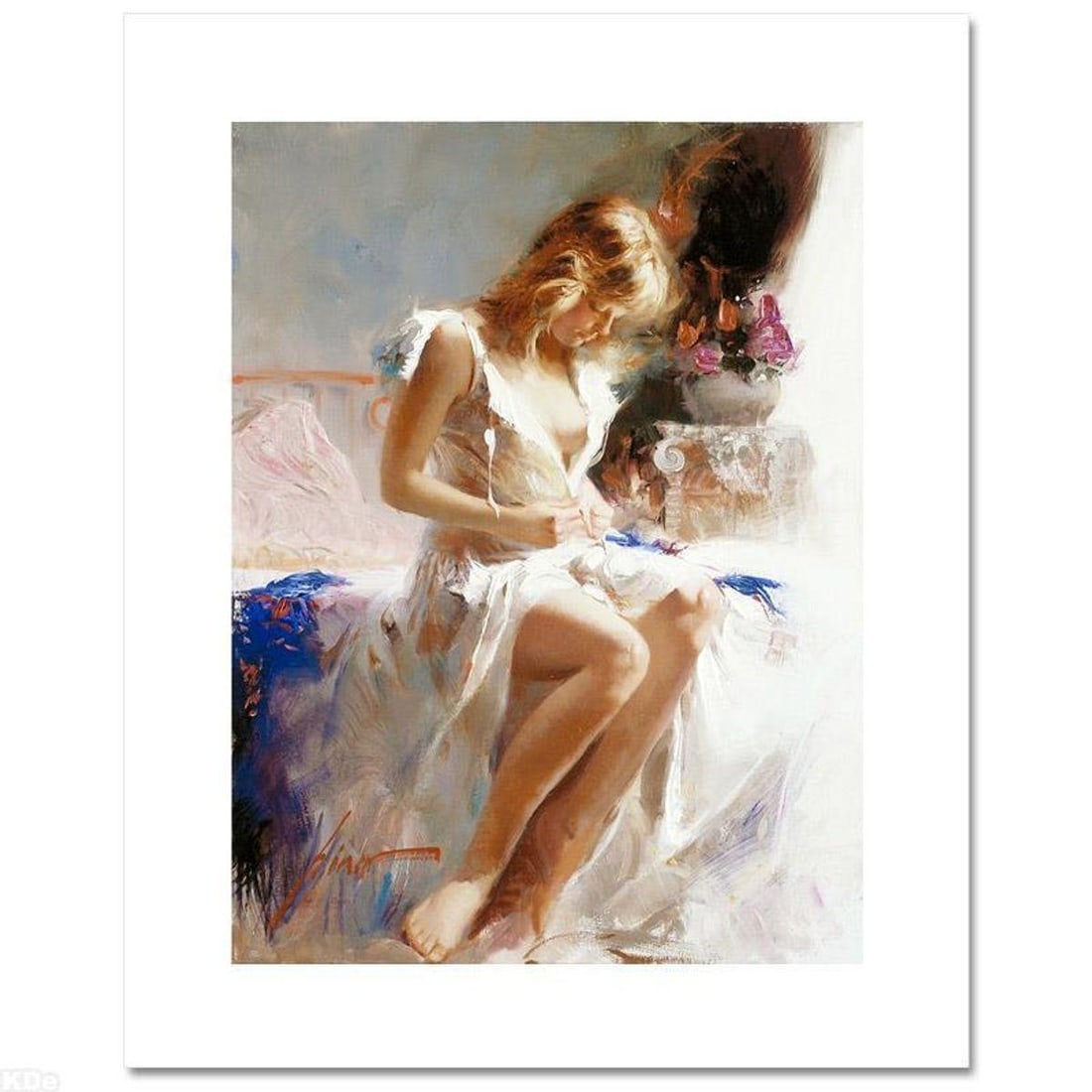 Pino (1939-2010), "Early Morning" Hand Signed Limited Edition on Canvas with Certificate of: Early Morning is a limited edition giclee on canvas by Pino (1939-2010), numbered and hand signed by the artist. Includes Certificate of Authenticity. Measures approximately 16" x 12". Reference#: 929