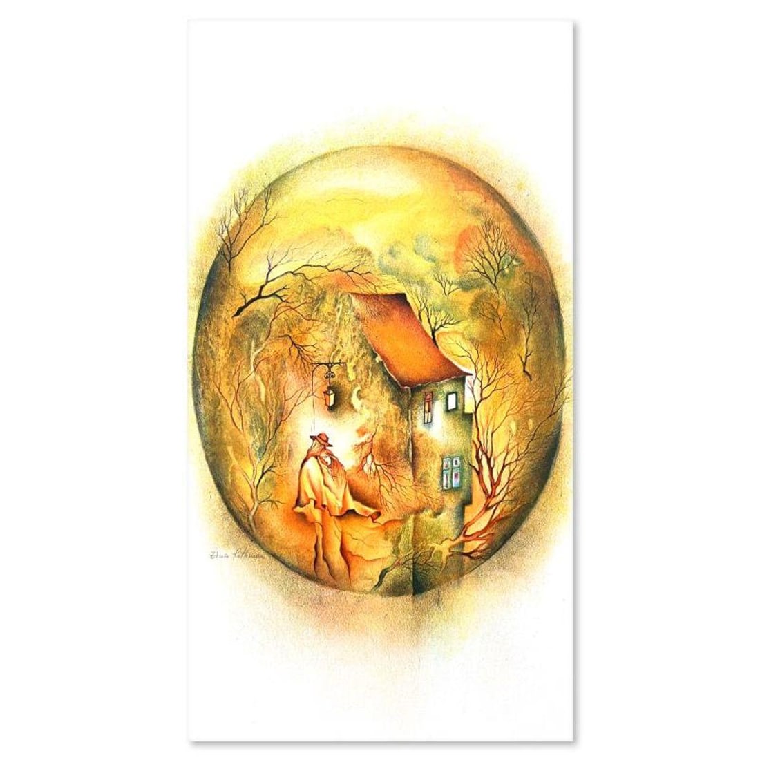 Zina Roitman, Limited Edition Serigraph, Hand Signed and Numbered, Letter of Authenticity.: This is a limited edition serigraph on paper by Zina Roitman. The piece comes hand signed by the artist, numbered, and with a letter of authenticity. Measures approximately 14" x 11.5". Reference#: 93