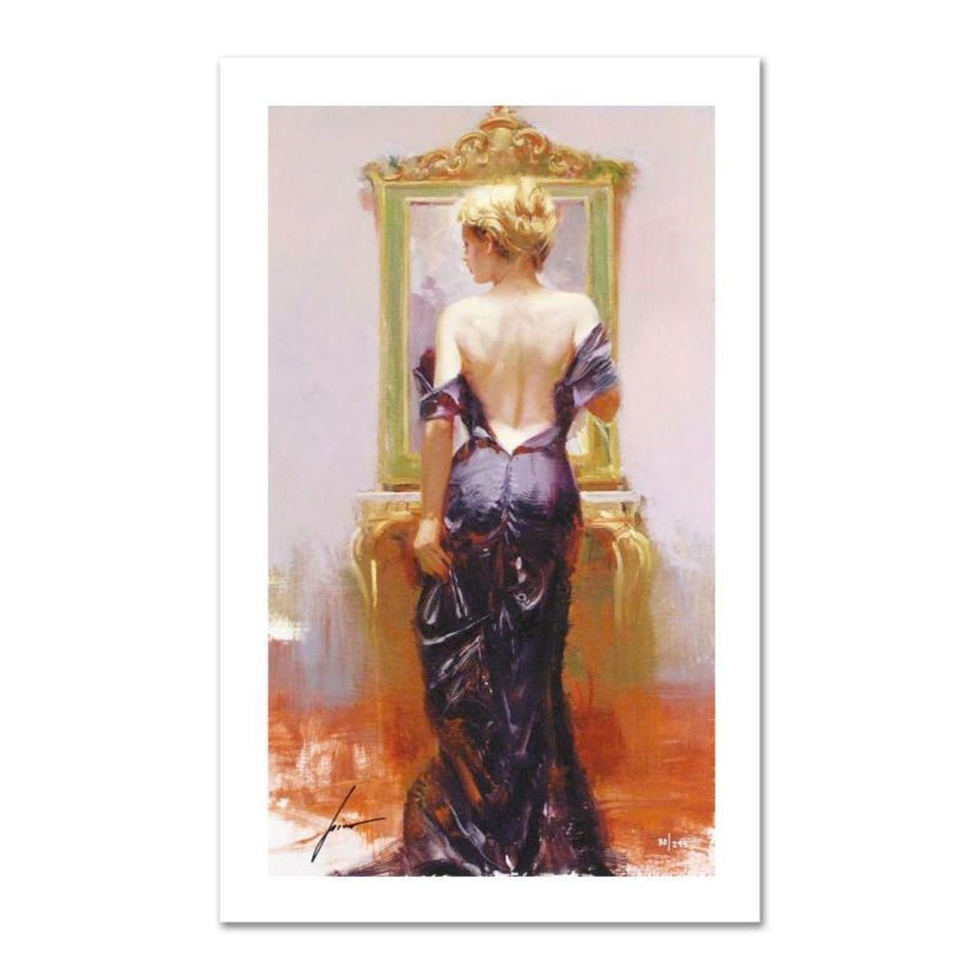 Pino (1939-2010), "Evening Elegance" Hand Signed Limited Edition with Certificate of Authenticity. (1 of 1)
