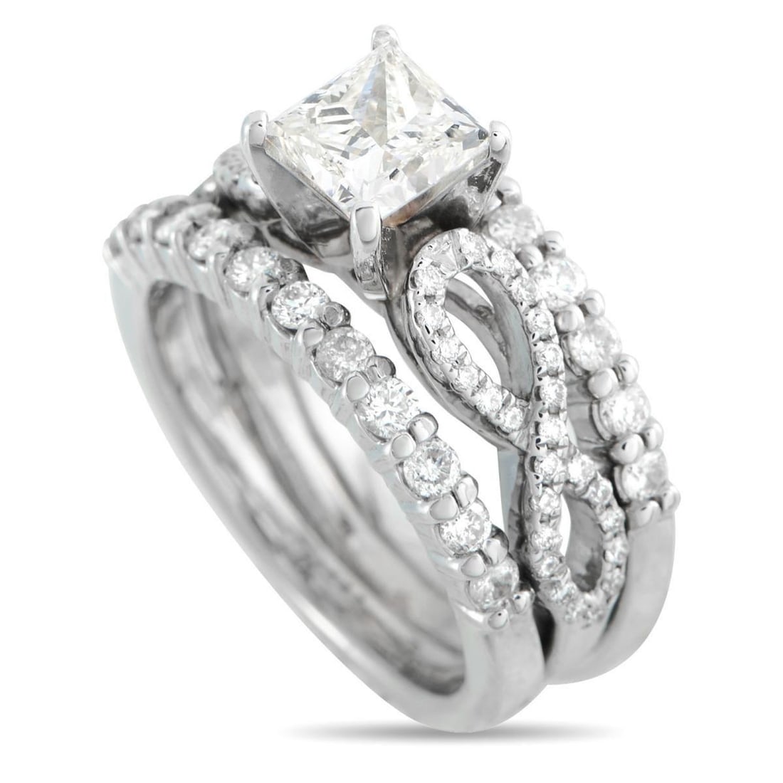 14K WHITE GOLD 1.69CT DIAMOND RING (1 of 4)