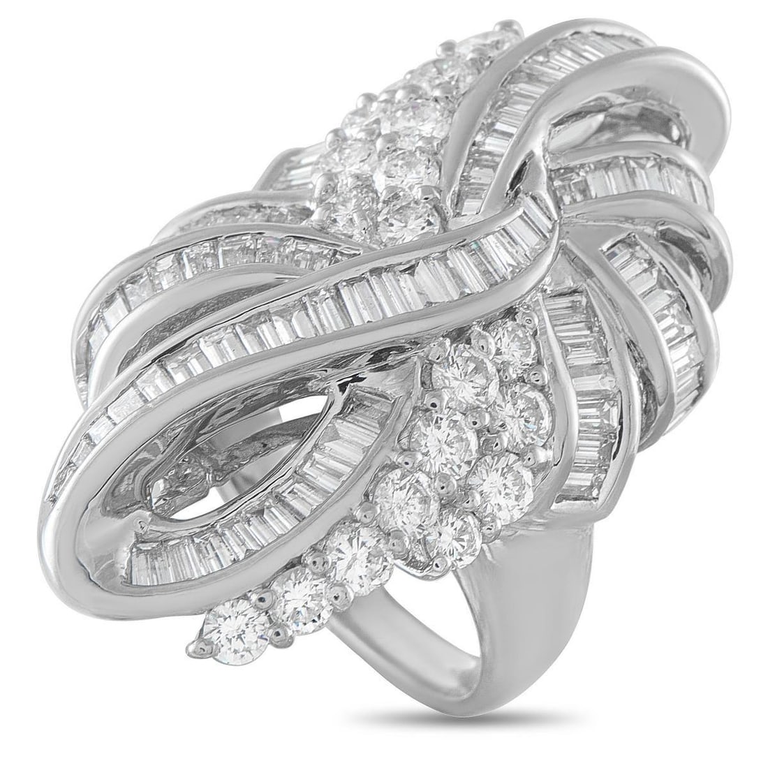 PLATINUM 5.0CT DIAMOND RING (1 of 4)