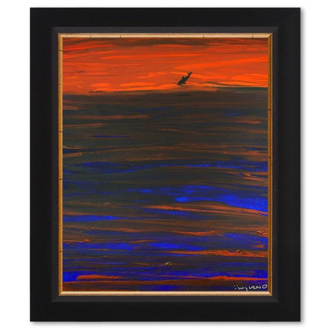 Wyland, Framed Original Painting on Canvas, Hand Signed by the artist and with a letter of: This is an original painting acrylic on canvas by Wyland. Hand signed by the artist, this piece comes framed and with a letter of authenticity. Measures approximately 30" x 24" (framed), 24" x 18" (im