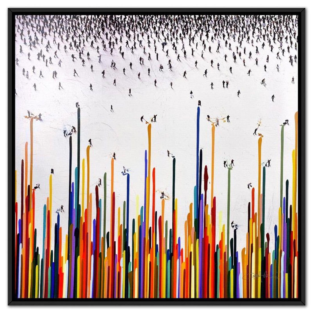 Craig Alan, "Populus: Understated Vicissitude" Framed Limited Edition on Canvas, 2/75 Numbered and: Understated Vicissitude is a limited edition giclee on canvas by Craig Alan. This piece comes from the Alan's "Populus" series and is numbered 2/75 and hand signed by the artist. This piece comes cust