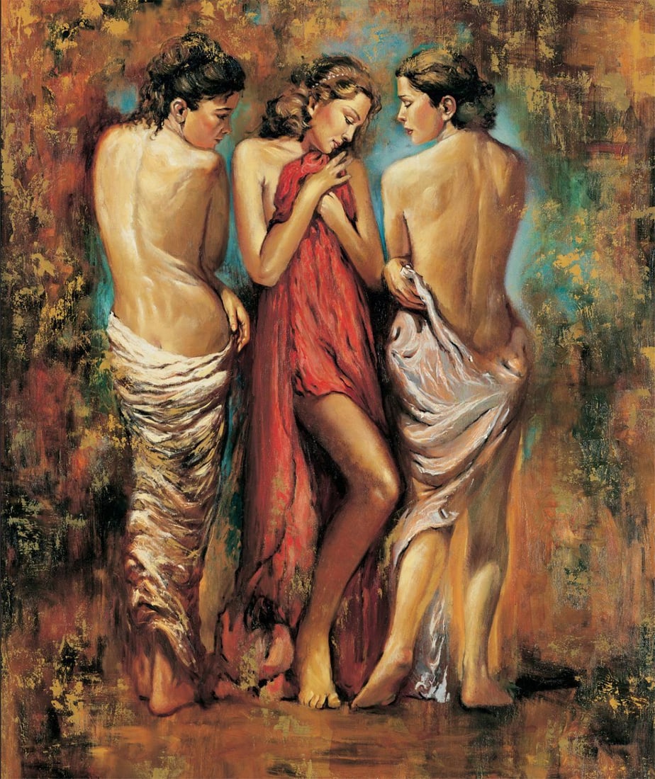 Igor Semeko- Original Giclee on Canvas "Heaven": Artist: Igor Semeko. Medium: Original Giclee on Canvas. Title: Heaven. Size: 24" x 20". Signature: Hand Signed by the Artist. Certificate of Authenticity: From the publisher. Reference#: 20979.