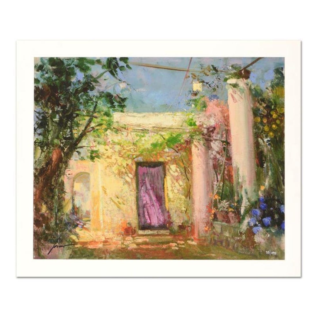 Pino (1939-2010) "In The Shadows" Limited Edition Giclee. Numbered and Hand Signed; Certificate of: In The Shadows is a limited edition giclee on paper by Pino (1939-2010). The piece comes numbered and is hand signed by the artist. Includes Certificate of Authenticity. Measures approximately 16 x 20