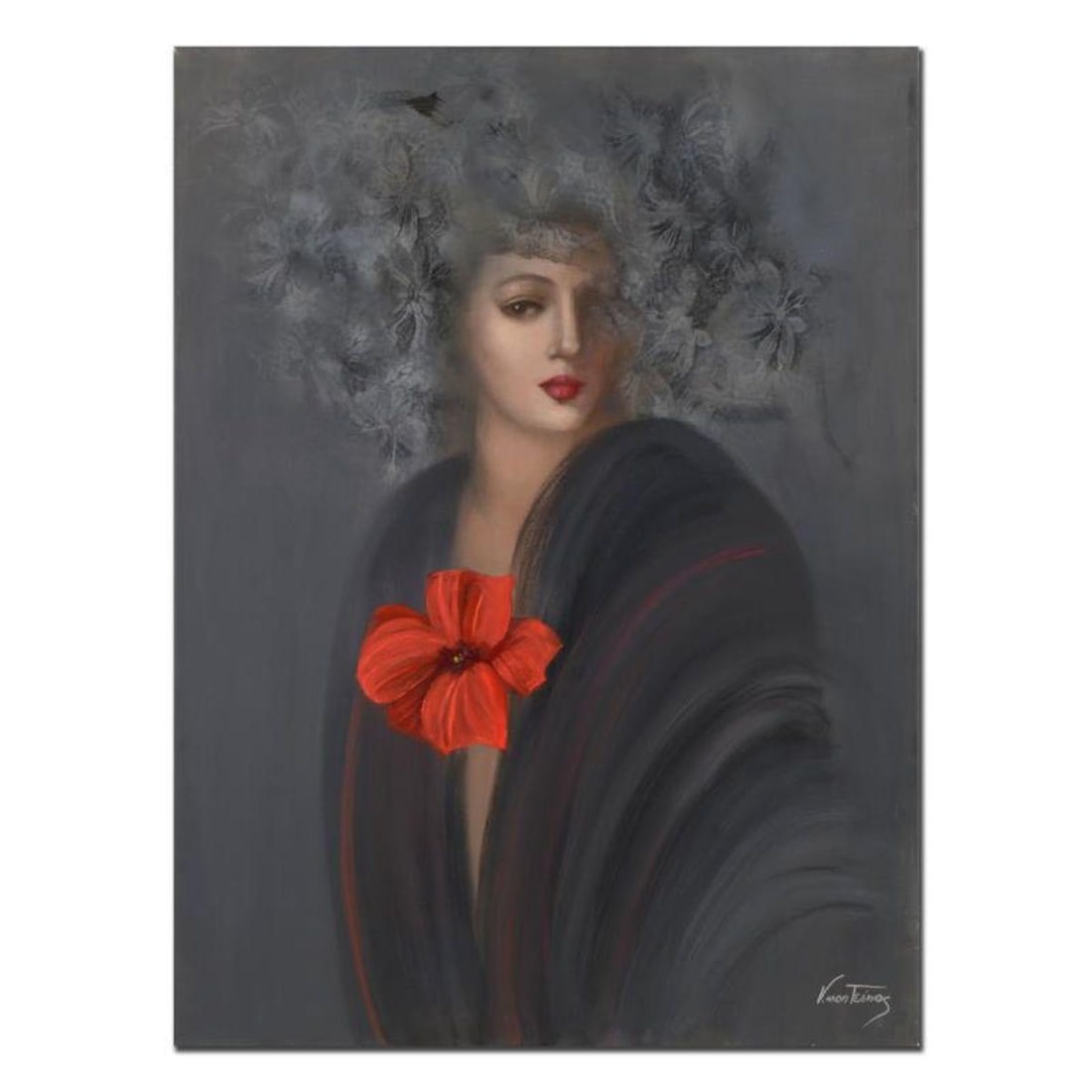 Victoria Montesinos, Original Oil Painting on Gallery Wrapped Canvas (30" x 40"), Hand Signed with: This is an original oil painting on canvas by Victoria Montesinos, hand signed by the artist. This piece comes gallery wrapped. Measures approx. 30" x 40" (image).