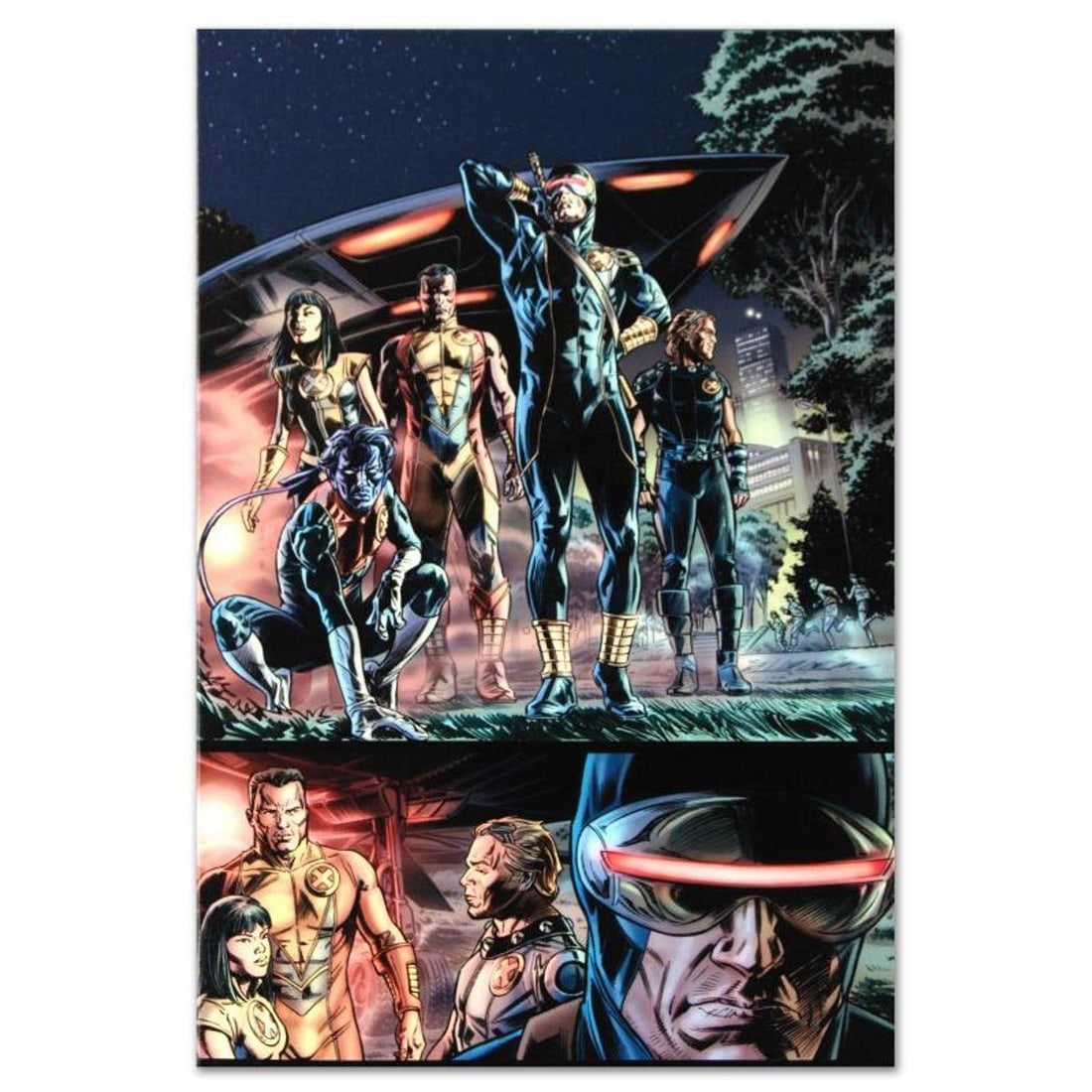 Marvel Comics "Wolverine: Origins #34" Numbered Limited Edition Giclee on Canvas by David Finch with: A piece of comic book history, this limited edition, from original art by David Finch, depicts the heroic Wolverine. In 2003, Finch came to Marvel Comics for a year-long arc on Ultimate X-Men, after w