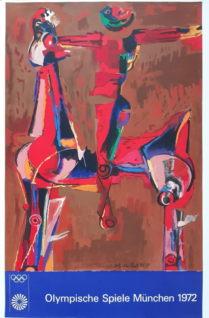 Marino Marini- Offset Lithograph: Artist: Marino Marini. Medium: Offset Lithograph. Size: 25" x 60". Additional: Year: 1972. Reference#: 25012.