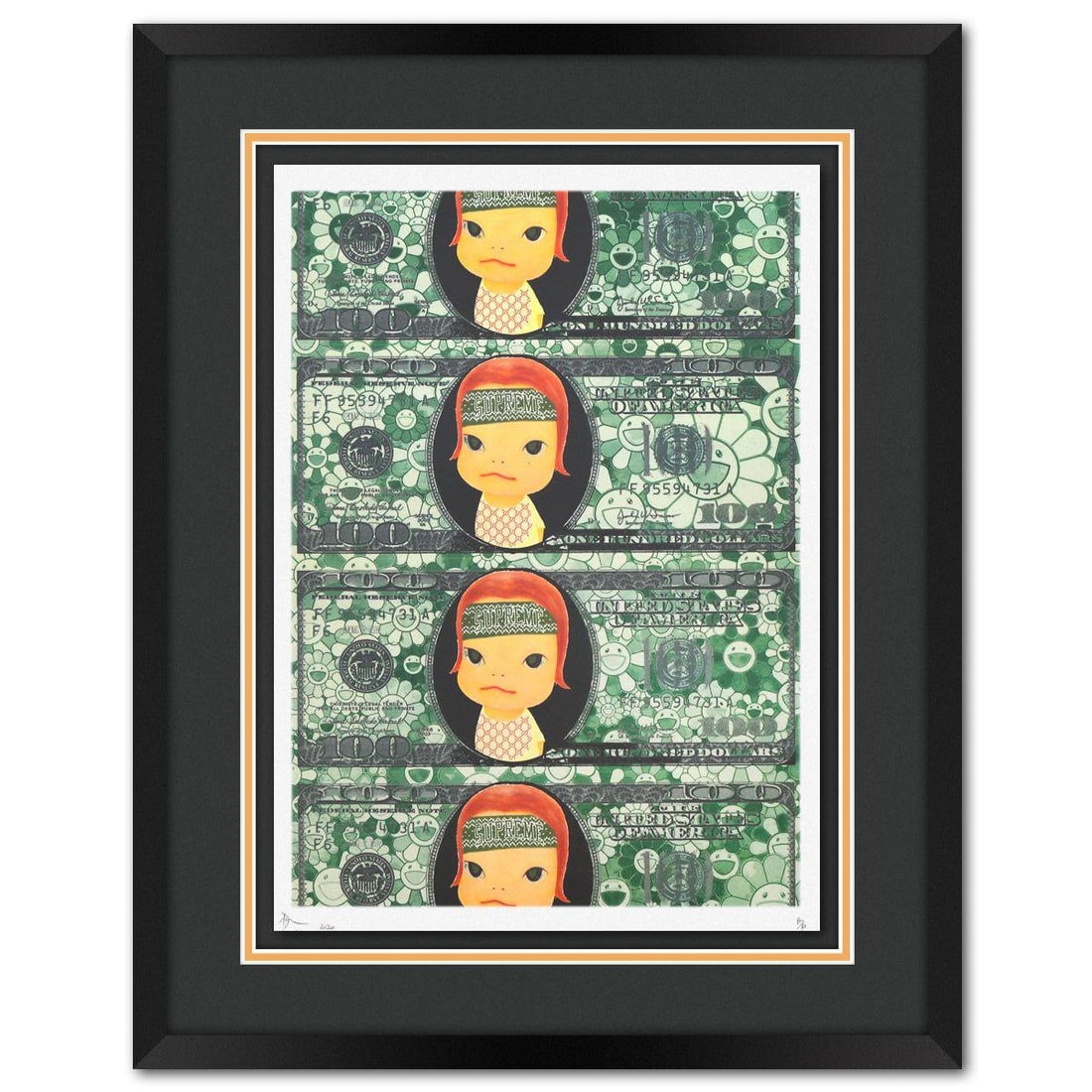 Death NYC- Fine Art Print: Artist: Death NYC. Medium: Fine Art Print. Size: 17.5" x 12.5". Measures approx. 24" x 19" (framed). Signature: Hand Signed by the artist. Certificate of Authenticity: Is included. Reference#: 56179.