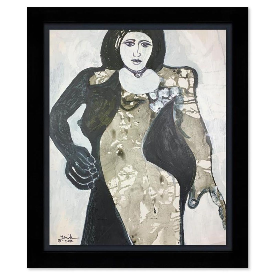 Jenik Cook, Framed Hand Signed Original Painting with Letter of Authenticity.: This is an original acrylic painting on paper by Jenik Cook. Hand signed by the artist, it includes Letter of Authenticity. This piece comes from the artist's personal collection. Measures approximate