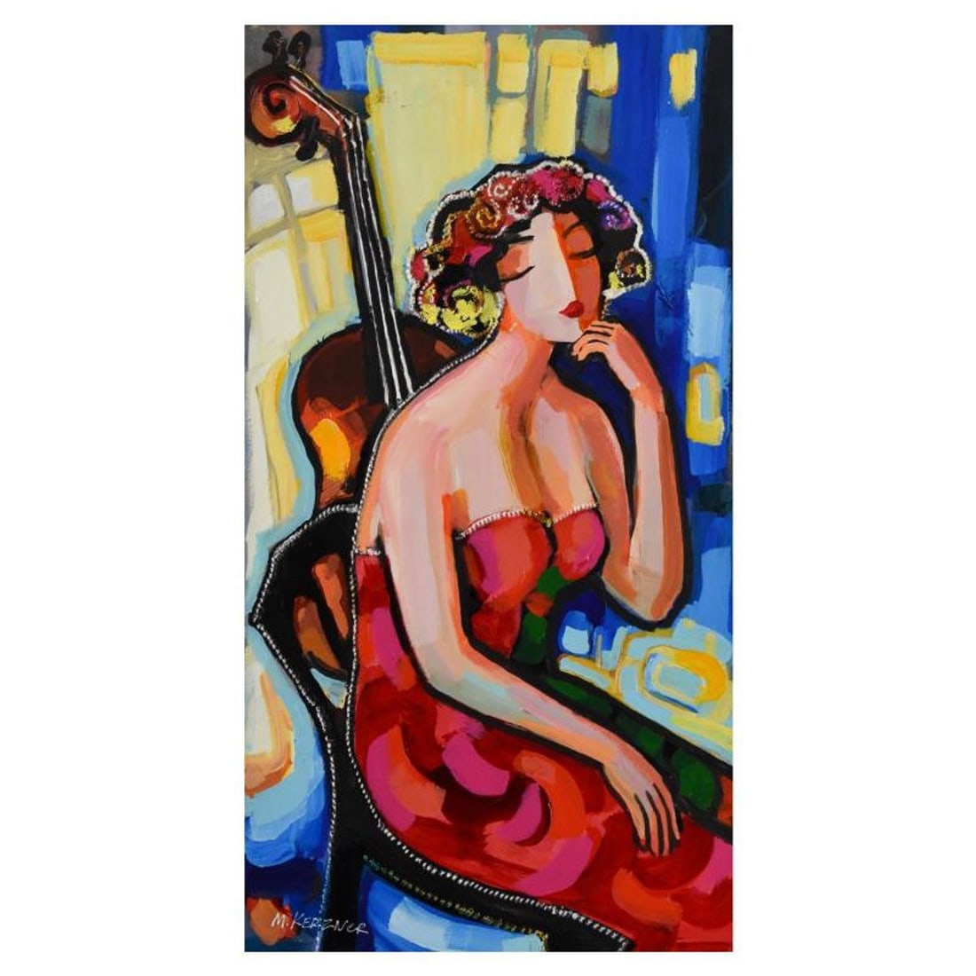 Michael Kerzner, Original Acrylic Painting on Canvas, Hand Signed with Letter of Authenticity. (1 of 2)
