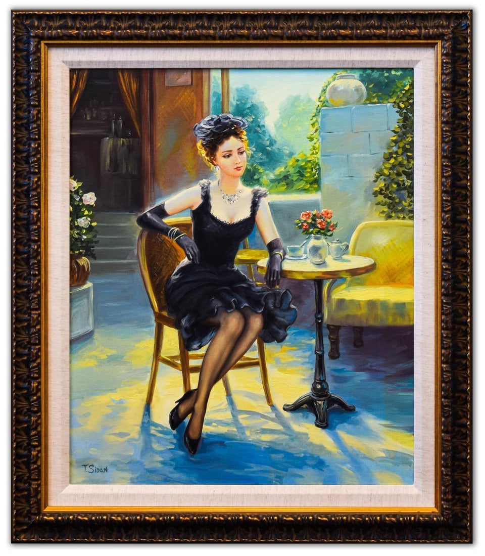 Taras Sidan- Original Oil on Canvas "Pabla": Artist: Taras Sidan. Medium: Original Oil on Canvas. Title: Pabla. Size: 24" x 20". Measures approx. 31" x 27" (framed). Signature: Hand Signed by the artist. Certificate of Authenticity: From the pub