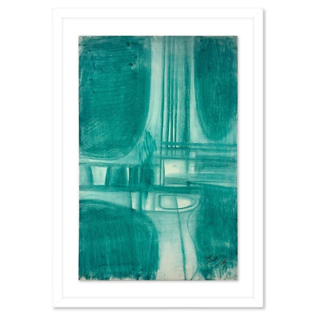 Neal Doty (1941-2016), Framed Original Mixed Media Drawing, Hand Signed with Letter of Authenticity.: This is an original mixed media drawing on paper by Neal Doty (1941-2016), hand signed by the artist. This piece comes custom framed. Includes Letter of Authenticity. Measures approx. 19.5" x 28.5" (f