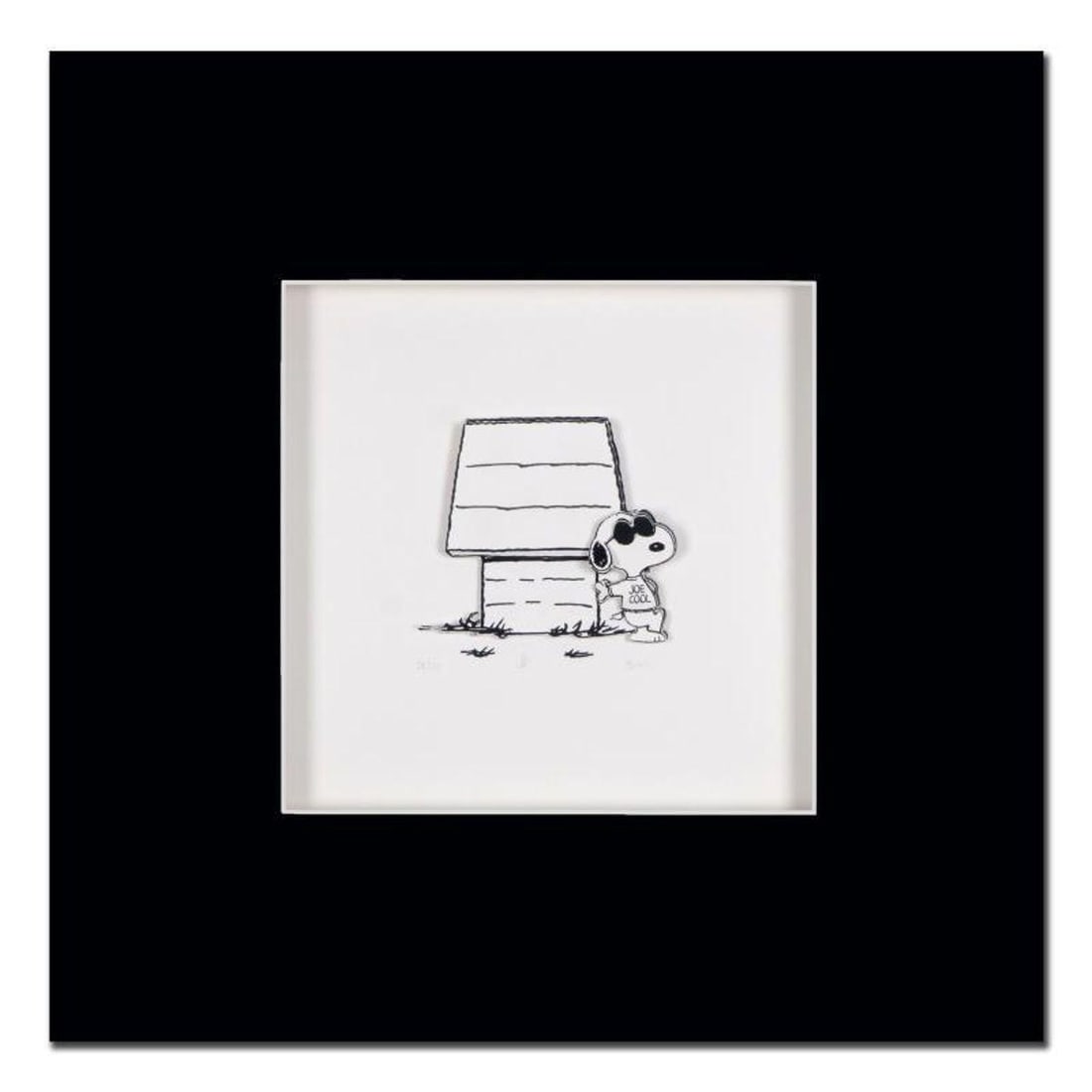 Peanuts, "Just Be You" Hand Numbered Limited Edition 3D Decoupage with Certificate of Authenticity.: Created from the original artwork archived at the studio, "Just Be You" portrays the simple yet emotive art of Charles. M. Schulz, creator of PEANUTS. This 3D decoupage print on paper is hand numbered