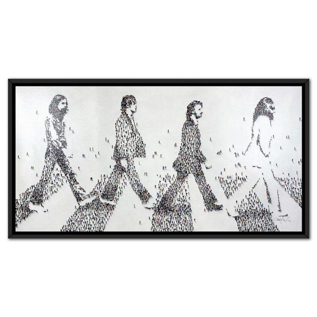 Craig Alan, "Populus: Walking In Time" Framed Limited Edition on Canvas, Numbered and Hand Signed: Walking In Time is a limited edition giclee on canvas by Craig Alan. This piece comes from the Alan's "Populus" series and is numbered and hand signed by the artist. This piece comes custom framed. In