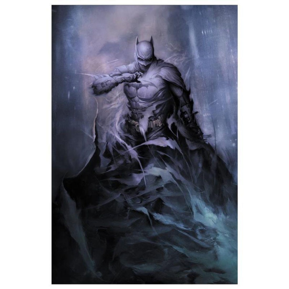 DC Comics, "Detective Comics # 1006" Numbered Limited Edition Giclee on Canvas by Dan Quintana with: Detective Comics # 1006 is a limited edition giclee on canvas featuring art by Dan Quintana from the 2019 comic. This piece comes gallery wrapped and includes a certificate of authenticity. Measures a