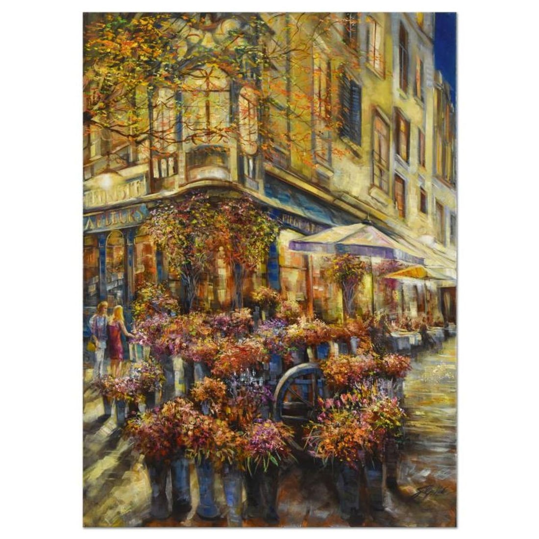 Vadik Suljakov, "City Magic" Original Oil Painting on Canvas, Hand Signed with Letter of: City Magic is an original oil painting on stretched canvas by Vadik Suljakov, hand signed by the artist. Includes Letter of Authenticity. Measures approx. 30" x 40" (image).