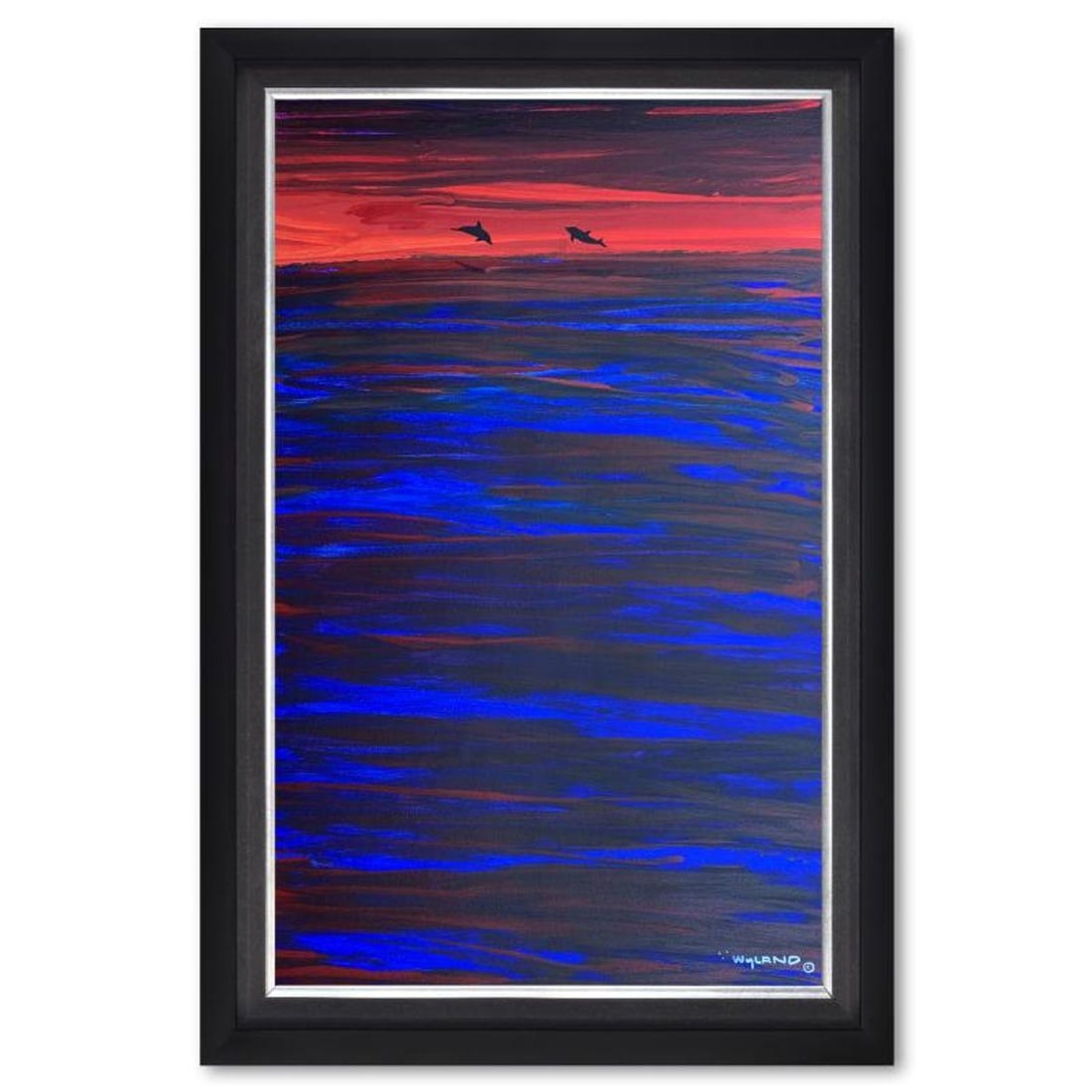 Wyland, Framed Original Painting on Canvas, Hand Signed by the artist and with a letter of: This is an original painting acrylic on canvas by Wyland. Hand signed by the artist, this piece comes framed and with a letter of authenticity. Measures approximately 42" x 30" (framed), 36" x 24" (im