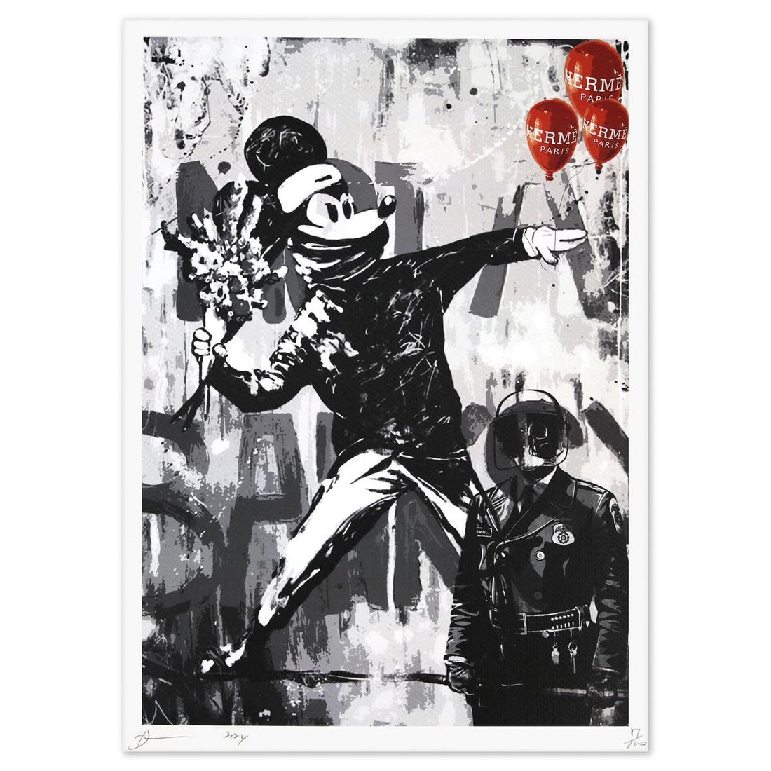 Death NYC- Fine art Print: Artist: Death NYC. Medium: Fine art Print. Size: 18" x 12". Signature: Hand signed and numbered. Certificate of Authenticity: Is included. Reference#: 49369.