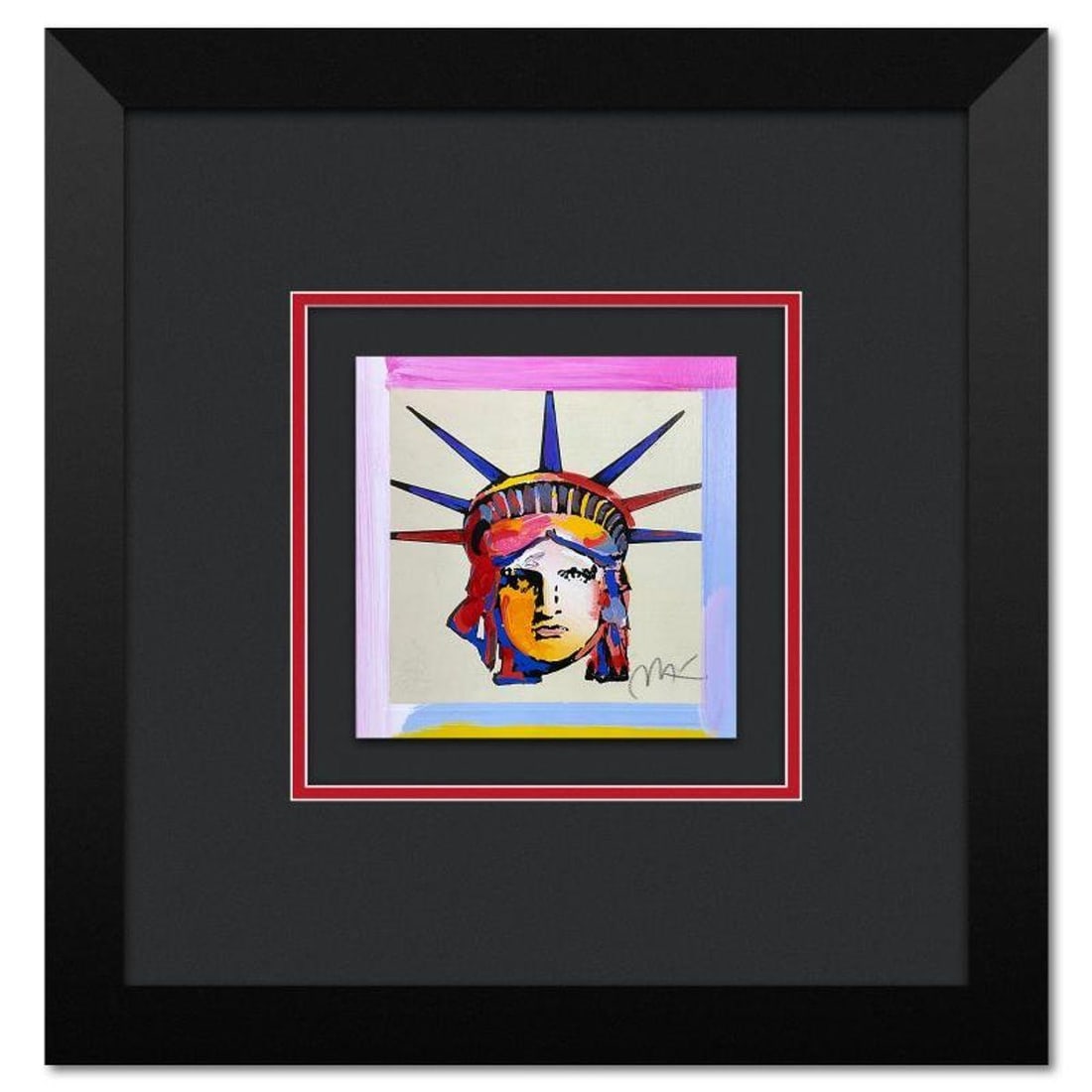 Peter Max, "Liberty Head X" Framed Limited Edition Lithograph, Numbered and Hand Signed with: Liberty Head X is a limited edition lithograph on paper by Peter Max, numbered and hand signed by the artist. This piece comes framed. Includes Certificate of Authenticity from Peter Max Studios. Meas