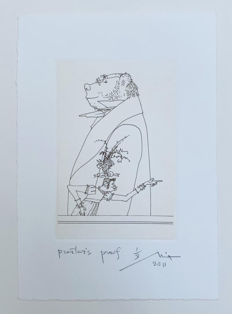 Mikhail Maofis (Mayofis)- Etching on paper: Artist: Mikhail Maofis (Mayofis). Medium: Etching on paper. Size: 10" x 6". Signature: Hand signed and numbered. Reference#: 24987.