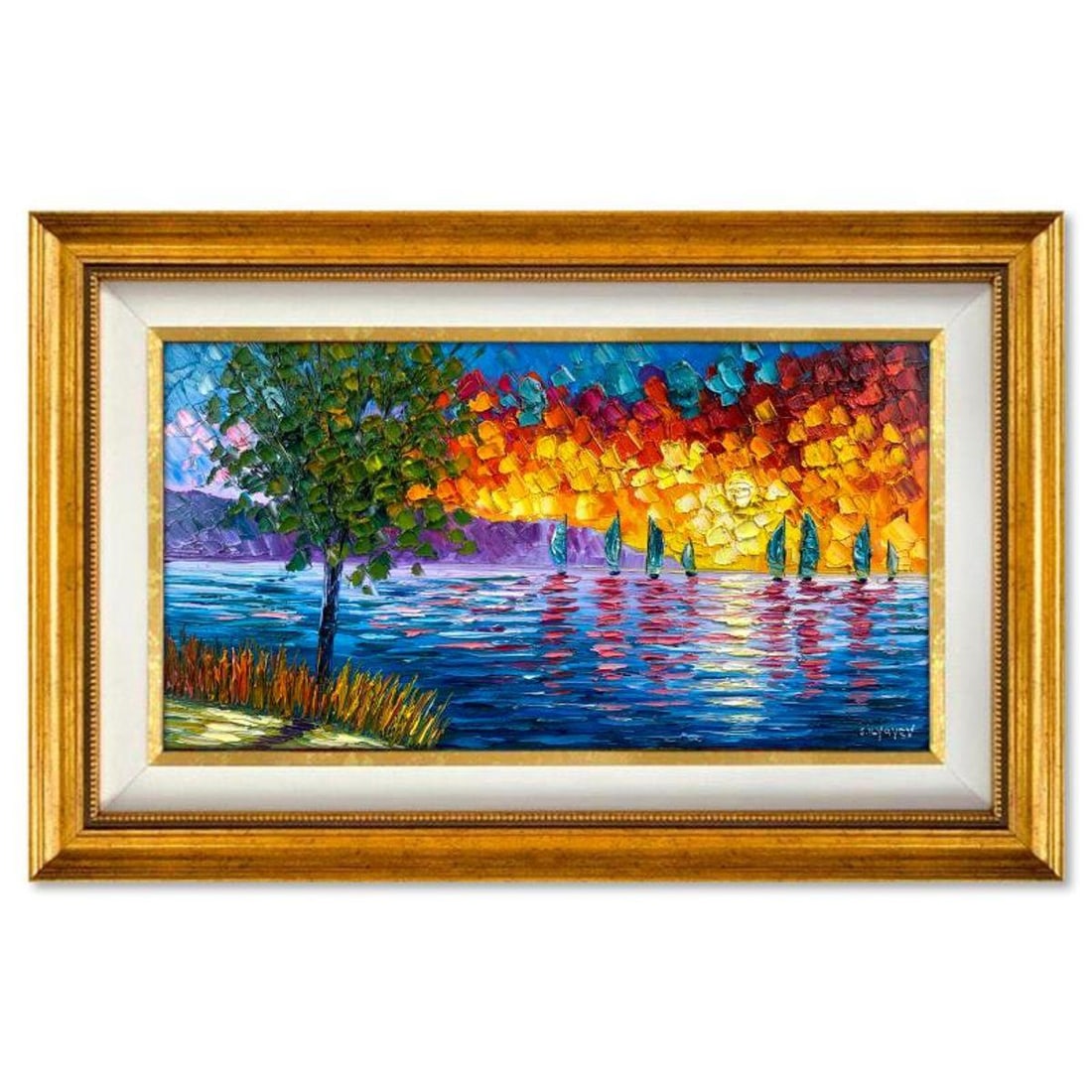 Slava Ilyayev, Framed Original Oil Painting on Canvas, Hand Signed with Letter of Authenticity.: This is an original oil painting on canvas by Slava Ilyayev, hand signed by the artist. This piece comes custom framed. Includes Letter of Authenticity. Measures approx. 22.5" x 36.5" (frame), 15.5" x