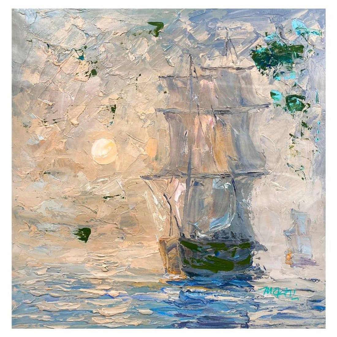 Mani, Original Acrylic Painting on Canvas, Hand Signed with Letter of Authenticity. (1 of 2)