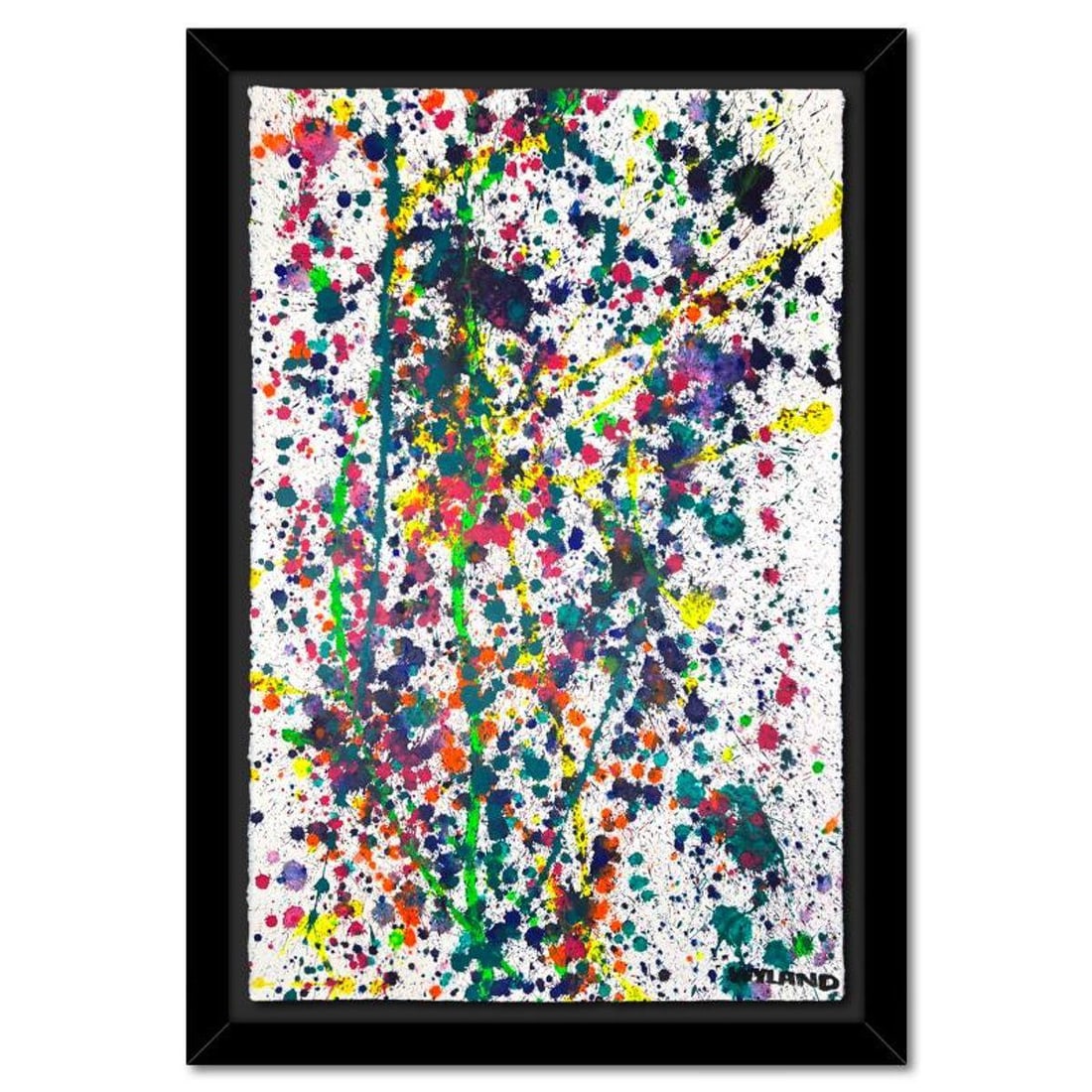 Wyland, Framed Original Painting, Hand Signed by the artist and with a letter of authenticity.: This is an untitled original watercolor painting on deckle edge paper by Wyland, hand signed by the artist. Includes Letter of Authenticity. Measures approximately 46" x 32" (framed), 40" x 26" (image