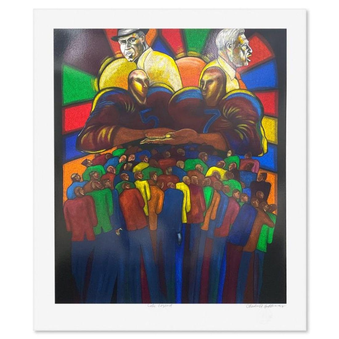 Charles Bibbs, "The Legend" Limited Edition Printer's Proof Serigraph, Numbered and Hand Signed with: The Legend is a limited edition printer's proof serigraph on paper by Charles Bibbs, numbered and hand signed by the artist. Includes Letter of Authenticity. Measures approx. 38.5" x 33" (border), 33"