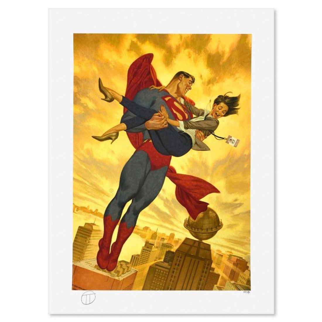DC Comics & Julian Totino Tedesco, "Superman & Lois Lane" Limited Edition, PP Numbered 3/4 and (1 of 2)