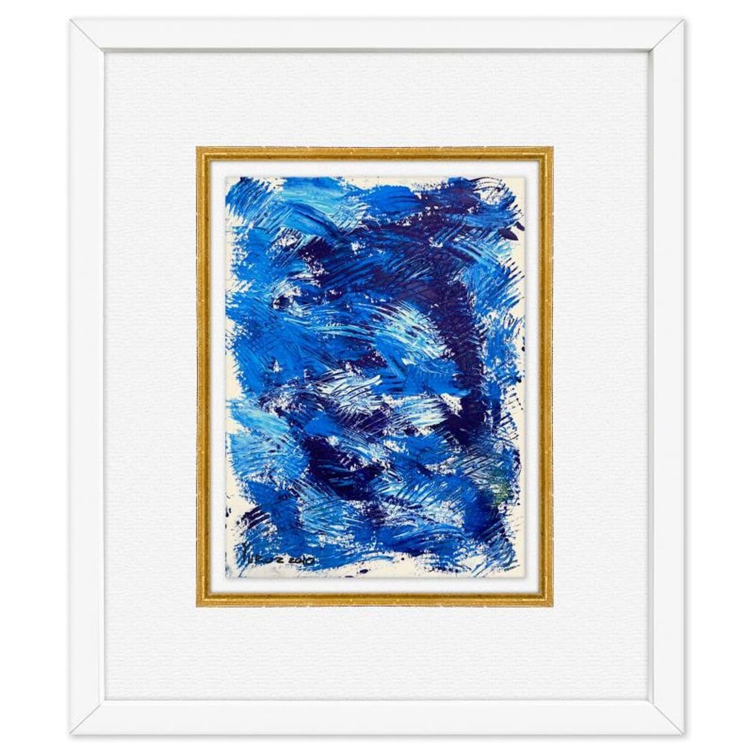 Yuroz, Framed Original Painting, Hand Signed with Letter of Authenticity.: This is an original painting on paper by Yuroz, hand signed by the artist. This piece comes custom framed on linen. Includes Letter of Authenticity. Measures approx. 18" x 20" (frame), 10" x 12" (imag