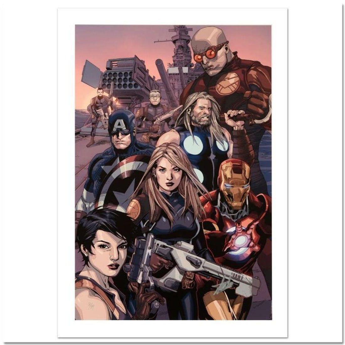 Stan Lee Signed, Marvel Comics "Ultimate Avengers vs. New Ultimates #2" Limited Edition Canvas 3/99 (1 of 1)