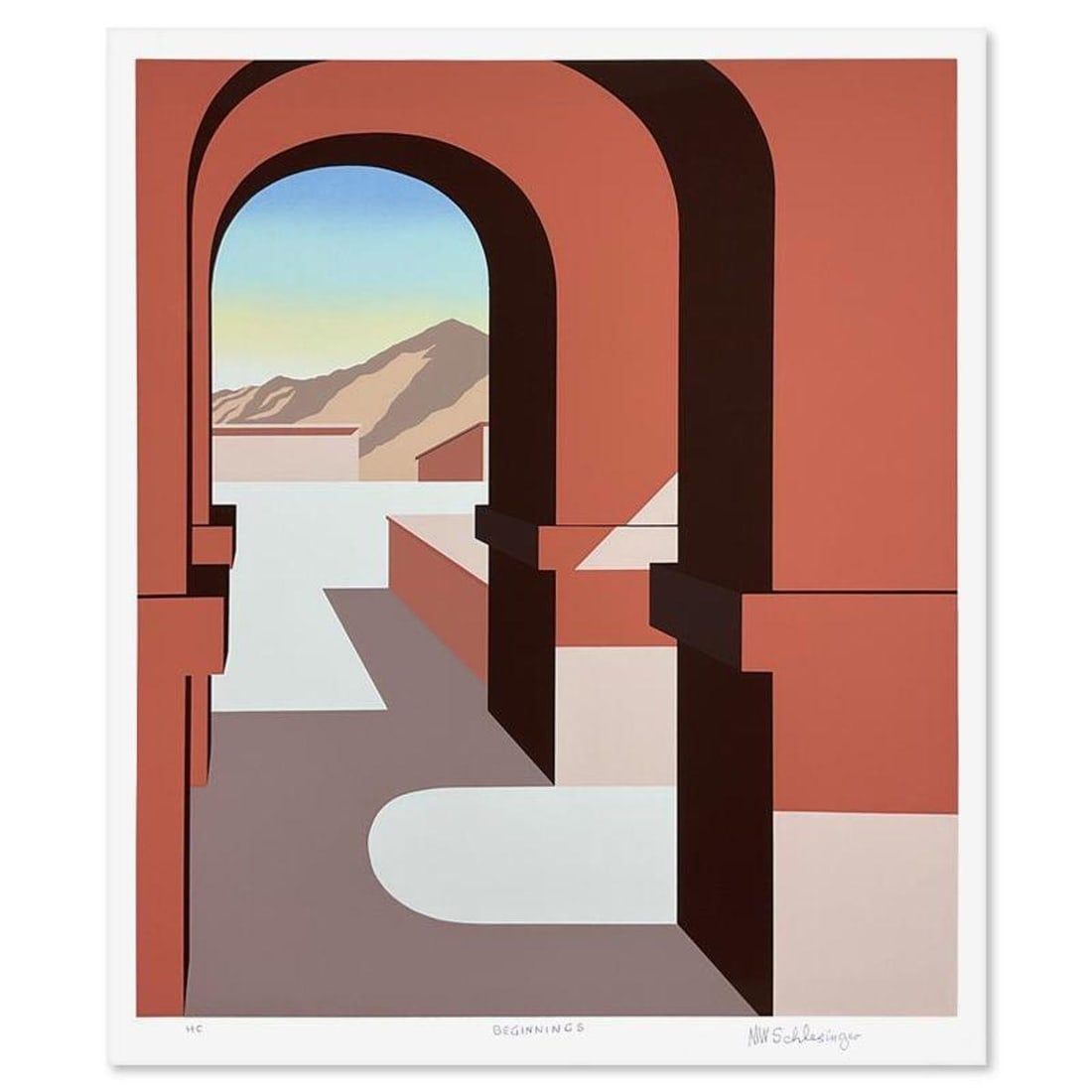 William Schlesinger (1915-2011), "Beginnings" Limited Edition Serigraph from an HC Edition, Hand (1 of 2)