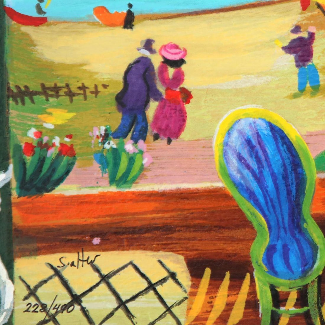 Shlmo Alter- Serigraph "Tableside View" - 2