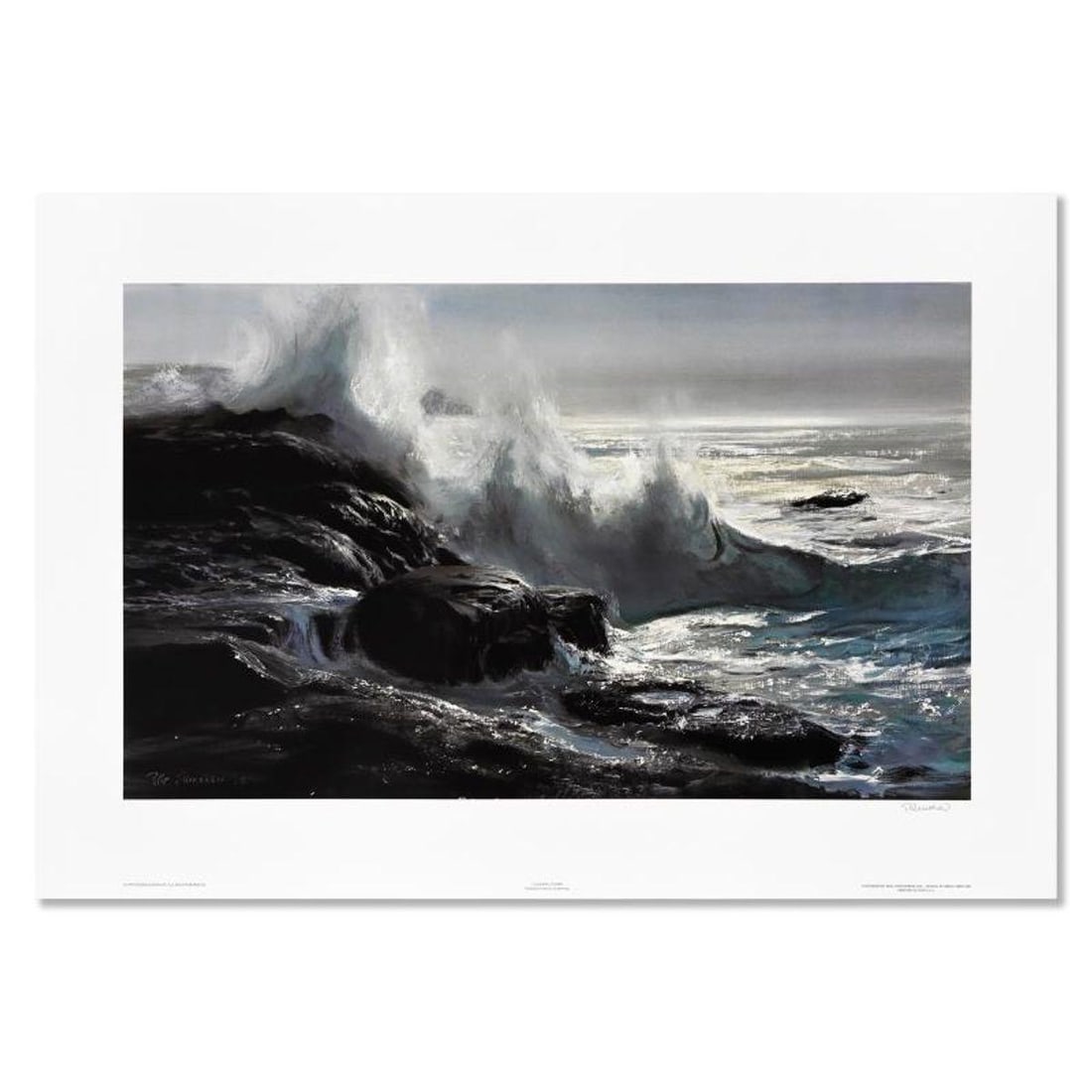 Peter Ellenshaw (1913-2007), "Clearing Storm" Limited Edition Lithograph, Numbered and Hand Signed: Clearing Storm is a limited edition lithograph on paper by Peter Ellenshaw (1913-2007), numbered and hand signed by the artist. Includes Letter of Authenticity. Measures approx. 26" x 17.5" (border), 