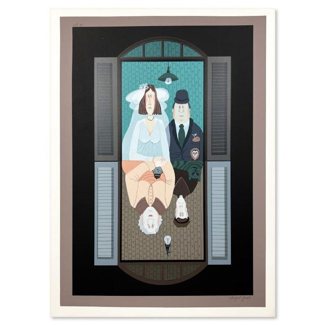 Avigail Yoresh, Limited Edition Serigraph, Hand Signed and Numbered with Letter of Authenticity.: This is a limited edition serigraph on paper by Avigail Yoresh. The piece comes hand signed by the artist, numbered, and with a letter of authenticity. Measures approximately 27.5" x 19.5". Reference#