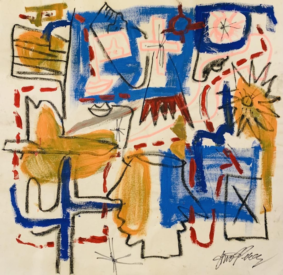 Gino Perez- Original painting on canvas: Artist: Gino Perez. Medium: Original painting on canvas. Size: 36" x 36". Signature: Signed. Reference#: 25024.