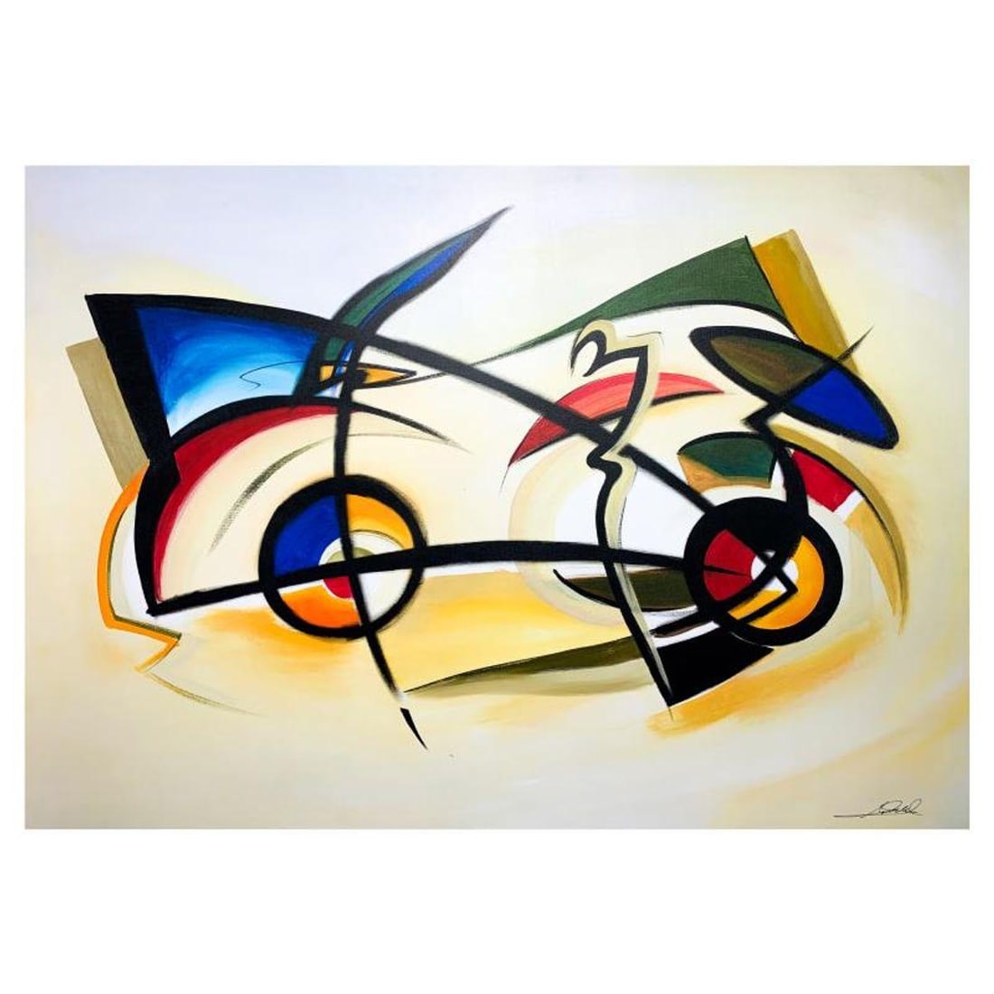 Alfred Gockel, "Space Car" Hand Signed Limited Edition on Canvas with Letter of Authenticity.: Space Car is a limited edition giclee on canvas by Alfred Gockel. The piece is hand signed and numbered and comes with a letter of authenticity. Measures approximately 27" x 38.5".