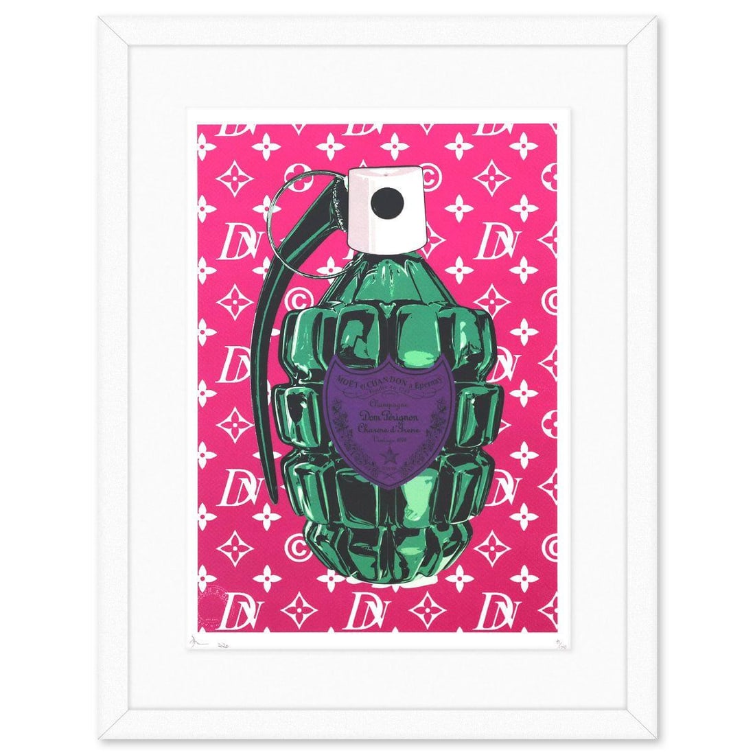 Death NYC- Fine art Print: Artist: Death NYC. Medium: Fine art Print. Size: 17" x 12". Measures approx. 23" x 18" (framed). Signature: Hand signed and numbered. Certificate of Authenticity: Is included. Additional: Paper: Fine 