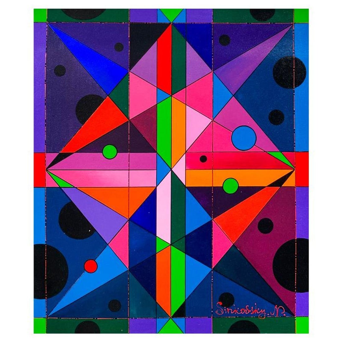 Natalia Sinkovsky, Original Acrylic Painting on Canvas, Hand Signed with Letter of Authenticity: This is an original acrylic painting on canvas by Natalia Sinkovsky, hand signed by the artist. Includes Letter of Authenticity. Measures approx. 24" x 20" (image).