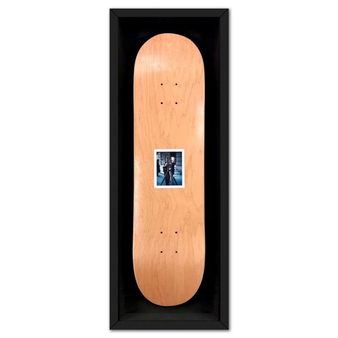Andy Warhol (1928-1987), "Self-Portrait (Orange)" Framed One-of-a-Kind Unique Edition Skateboard,: Self-Portrait (Orange) is a one-of-a-kind unique edition skateboard by Andy Warhol (1928-1987), bearing the plate signature inverso of the artist. This piece comes custom framed. This piece is from a 