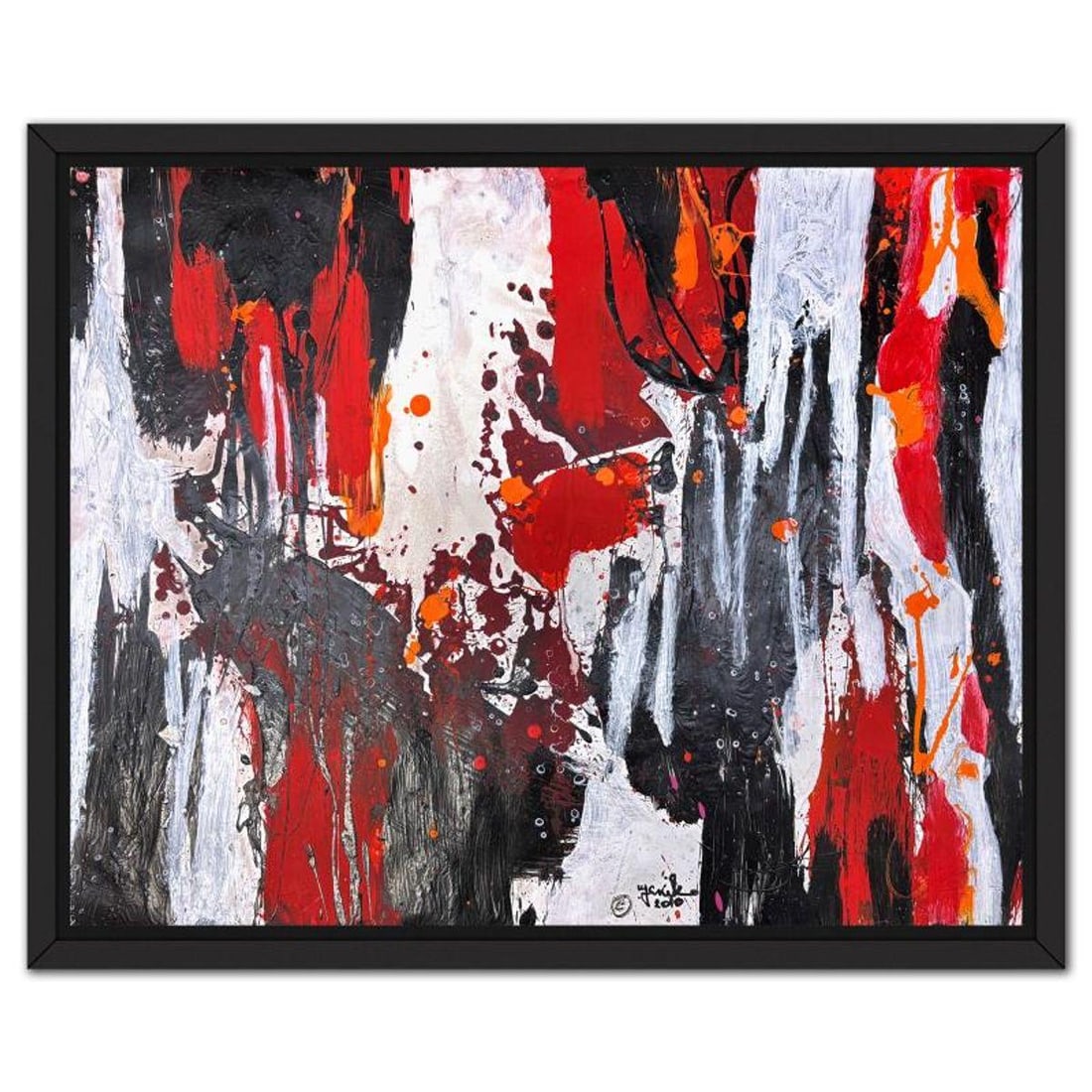 Jenik Cook, Framed Hand Signed Original Painting with Letter of Authenticity.: This is an original acrylic painting on paper by Jenik Cook. Hand signed by the artist, it includes Letter of Authenticity. This piece comes from the artist's personal collection. Measures approximate