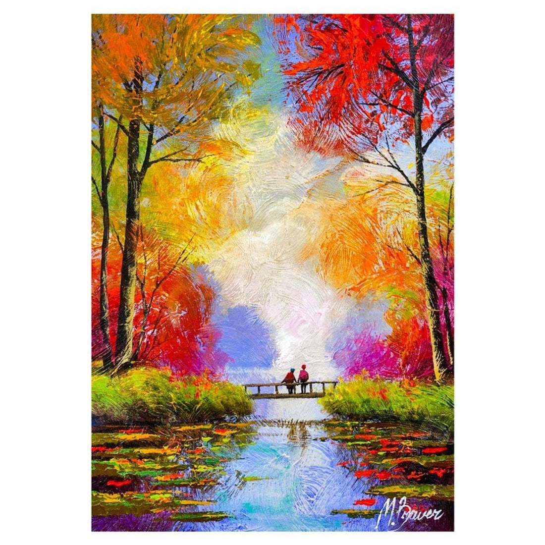 Mark Braver, Original Acrylic Painting on Canvas, Hand Signed with Letter of Authenticity.: This is an original acrylic painting on canvas by Mark Braver, hand signed by the artist. Includes Letter of Authenticity. Measures approx. 14" x 10" (image).