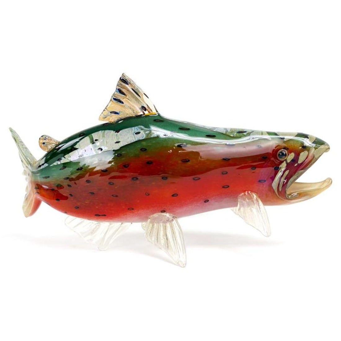Andy Nichols, Hand Blown Glass Fish, Dated 2010 and Hand Signed with Letter of Authenticity. (1 of 3)