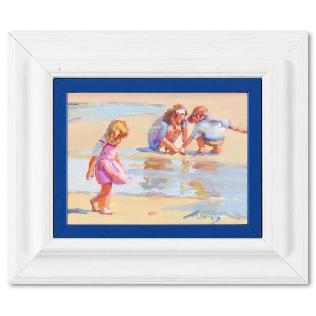Lucelle Raad, "Passing By" Framed Original Acrylic Painting on Canvas, Hand Signed with Letter of: Passing By is an original acrylic painting on canvas by Lucelle Raad, hand signed by the artist. Includes Letter of Authenticity. Measures approx. 13" x 11" (frame), 7.5" x 5.5" (image).