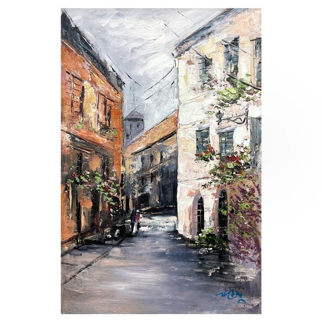 Mani, Original Acrylic Painting on Canvas (38" x 24"), Hand Signed with Letter of Authenticity (1 of 2)