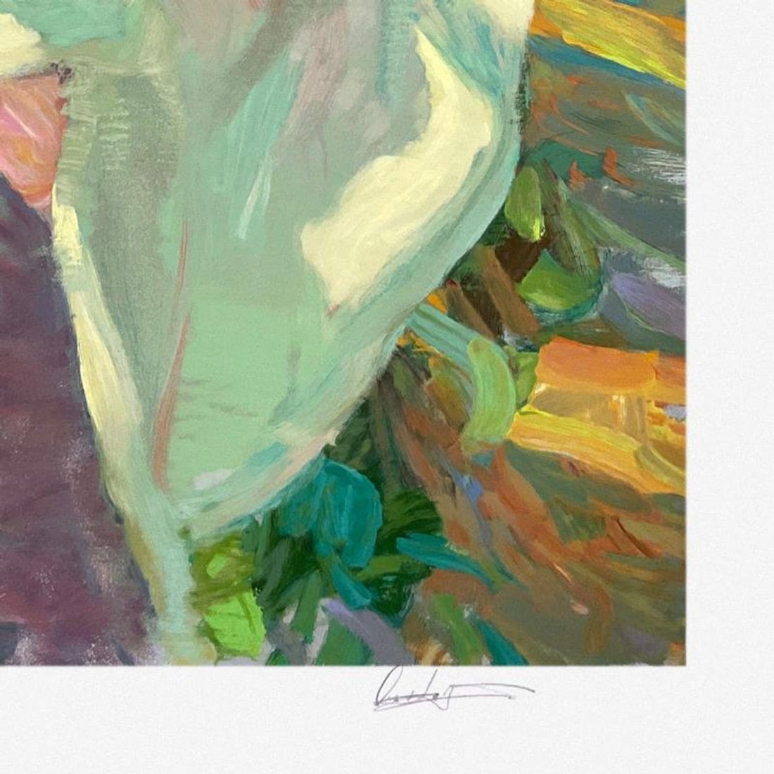 Don Hatfield, "Garden Solitude" Limited Edition Printer's Proof Serigraph, Numbered and Hand Signed - 2