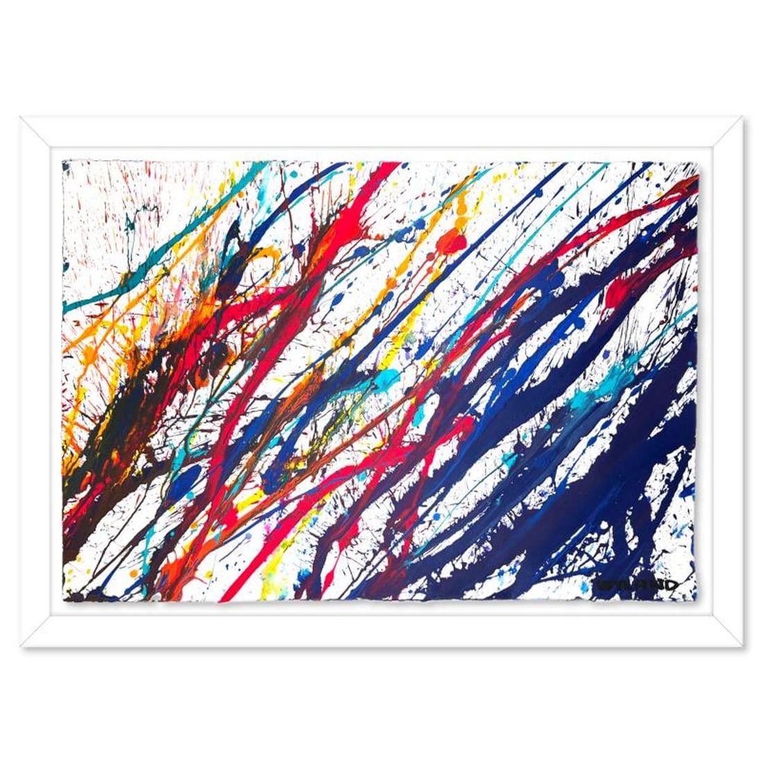 Wyland- Original Watercolor Painting on Deckle Edge Paper "Untitled": Artist: Wyland. Medium: Original Watercolor Painting on Deckle Edge Paper. Title: Untitled. Size: 26" x 40". Measures approx. 34" x 48" (framed). Signature: Hand signed. Certificate of Authenticity: I